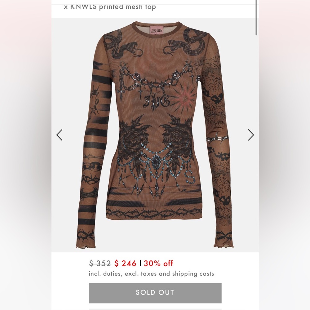 Jean Paul Gaultier Top